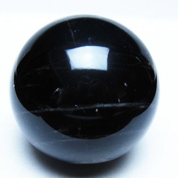 モリオン 黒水晶 丸玉 75mm スフィア 一点物 151-9265