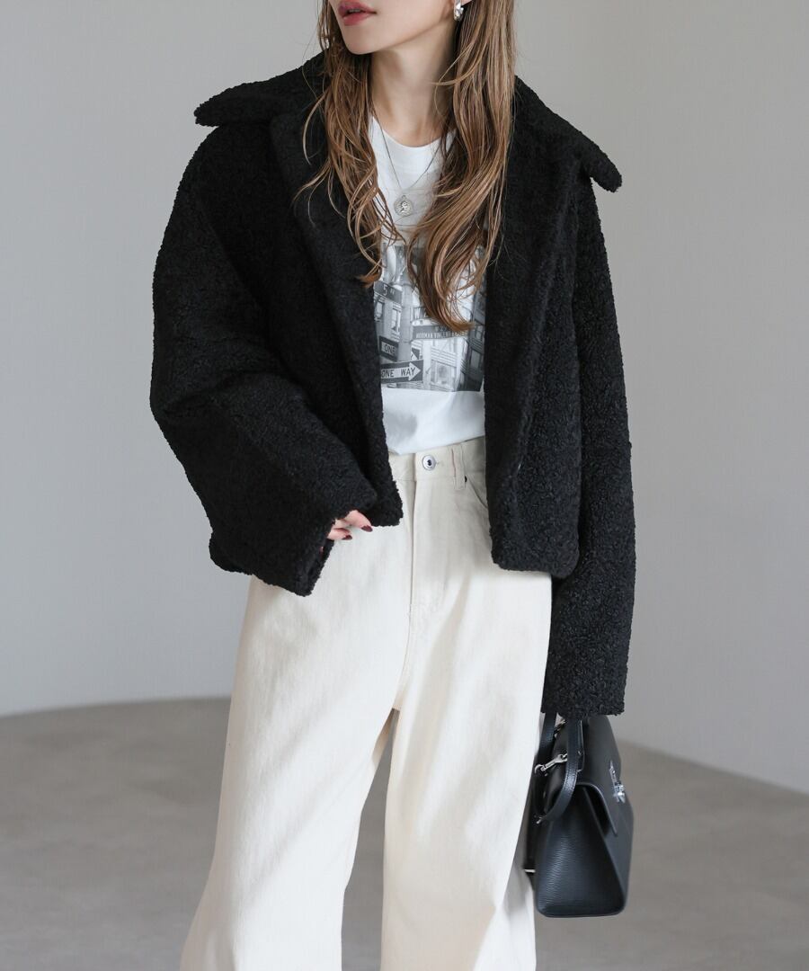 ボアショートジャケット【a-50211】.