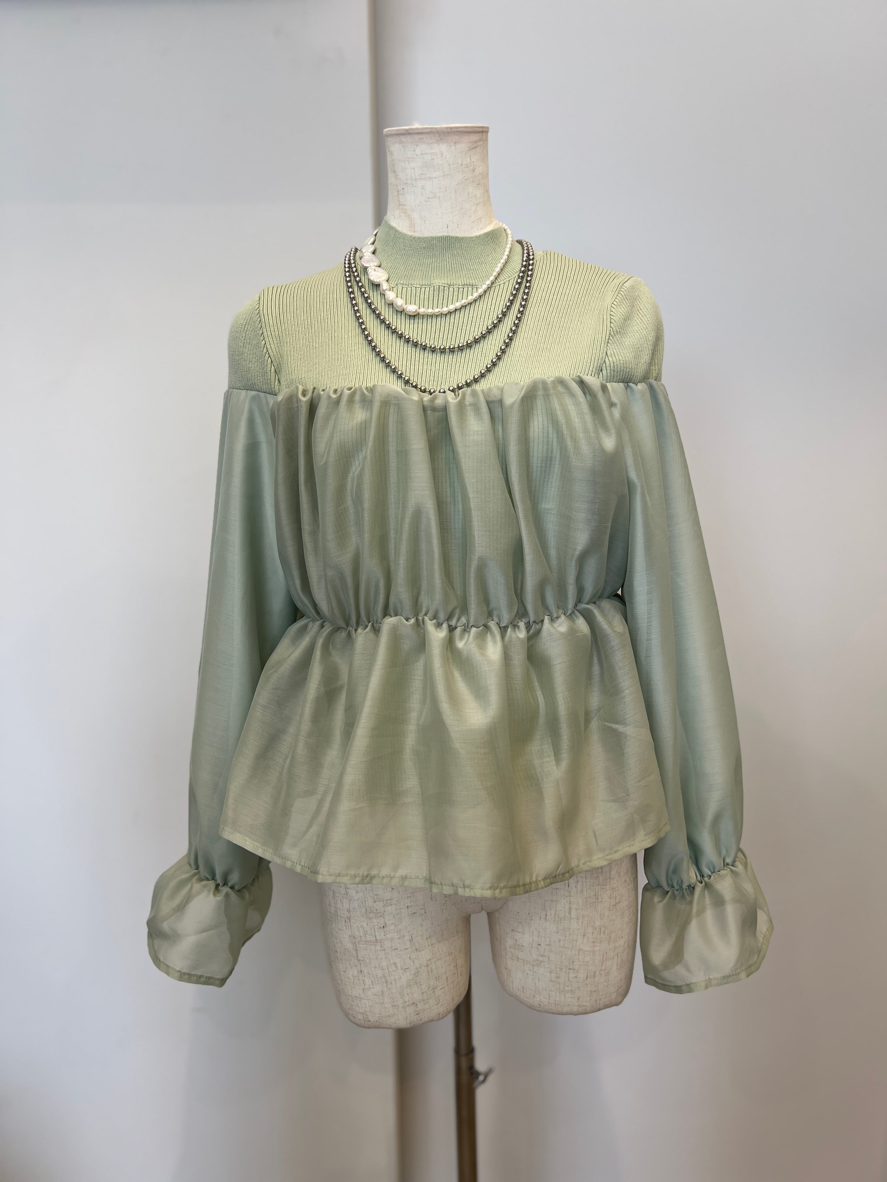 【DONA MARIE】オフショル風ドッキングニット 145012