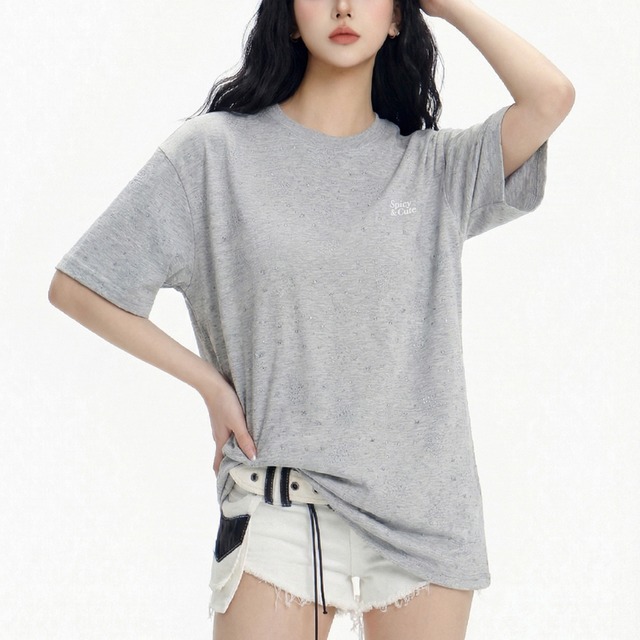 mini star print short-sleeve tee　ミニスタープリント半袖ティー　J1847