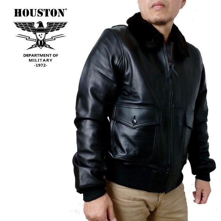 HOUSTON レザージャケット ヒューストン G-1レザージャケット 着