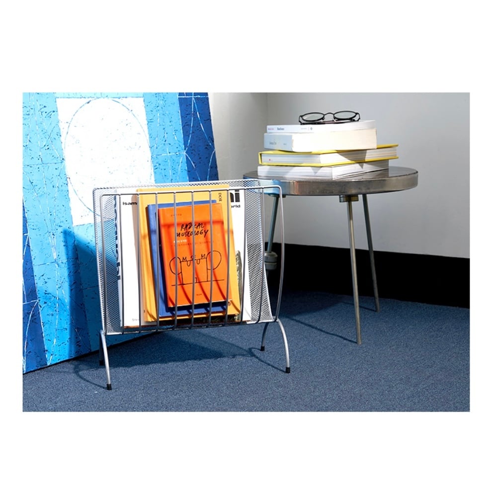 マガジンラック steel mesh magazine rack anonymousdesign mesh magazine rack / メッシュ マガジンラック シルバー スチール LP