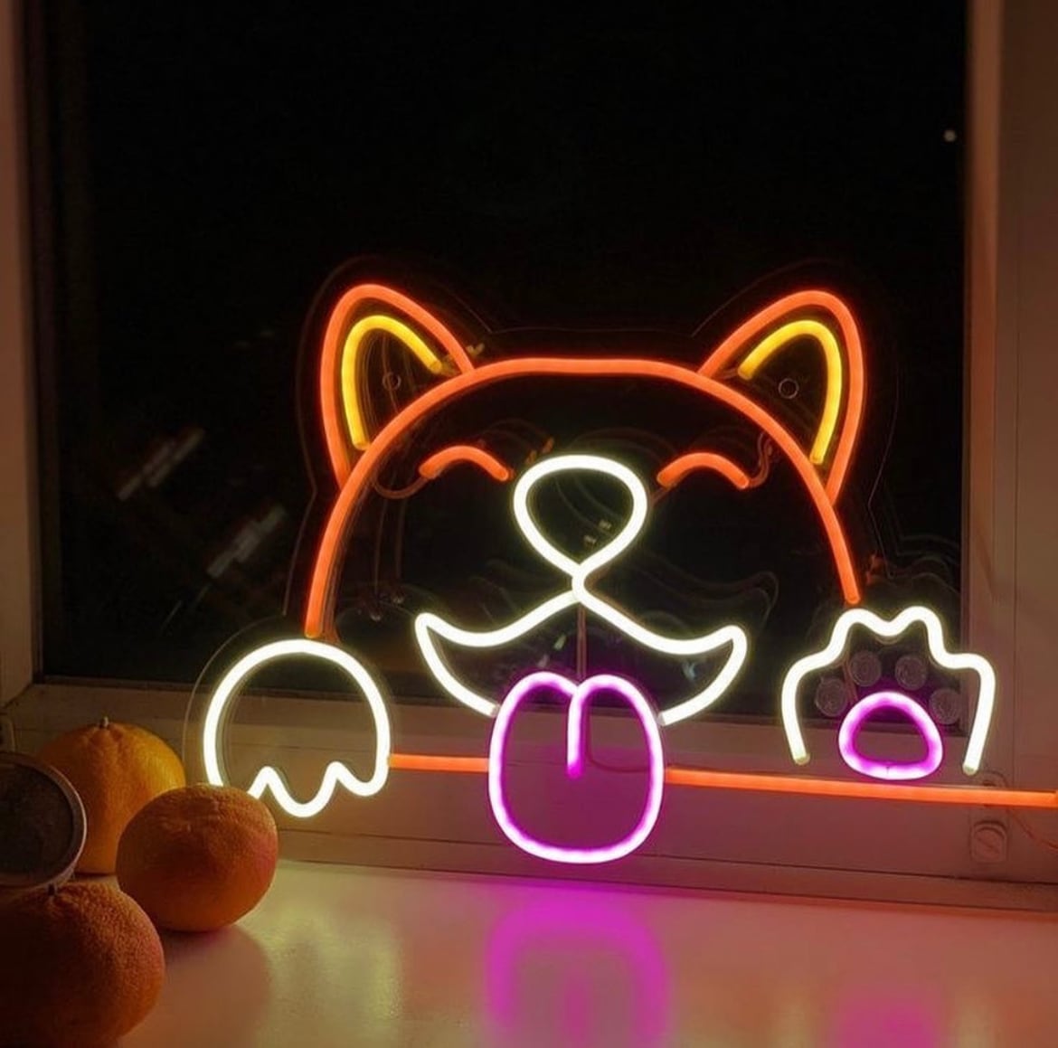 LEDネオン 犬 | LEDネオン看板のオーダーメイド | Pipon (ピポン) | 中