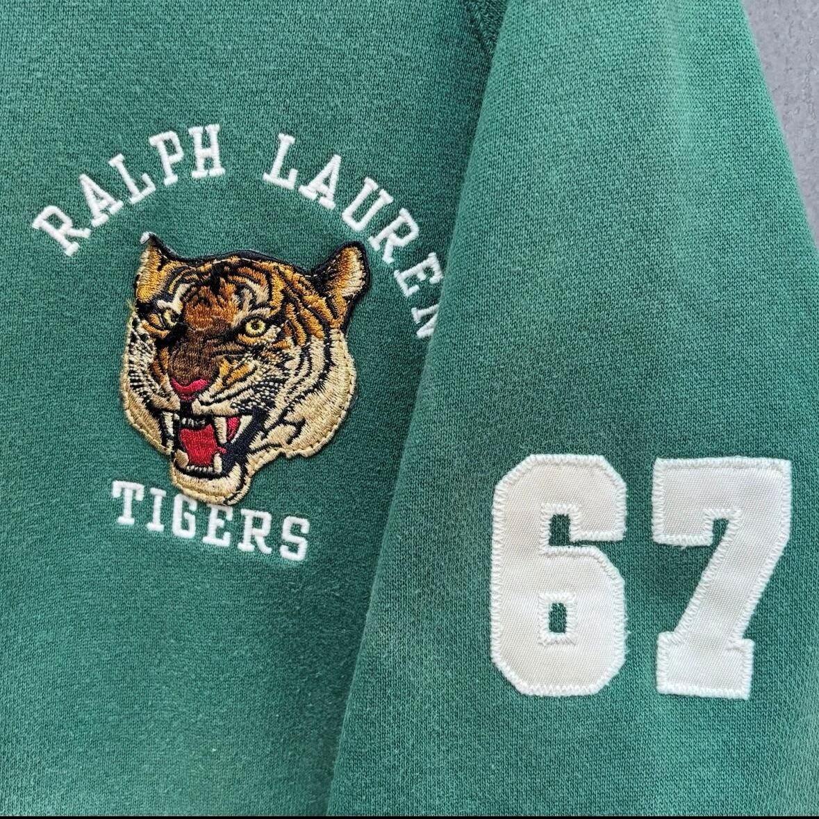 90s POLO SPORT スウェットスタジャン タイガーパッチ | Lighter 90s POLO SPORT スウェットスタジャン タイガーパッチ | Lighter