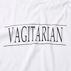90s Hanes "VAGITARIAN" ユーモア プリントTシャツ ホワイト