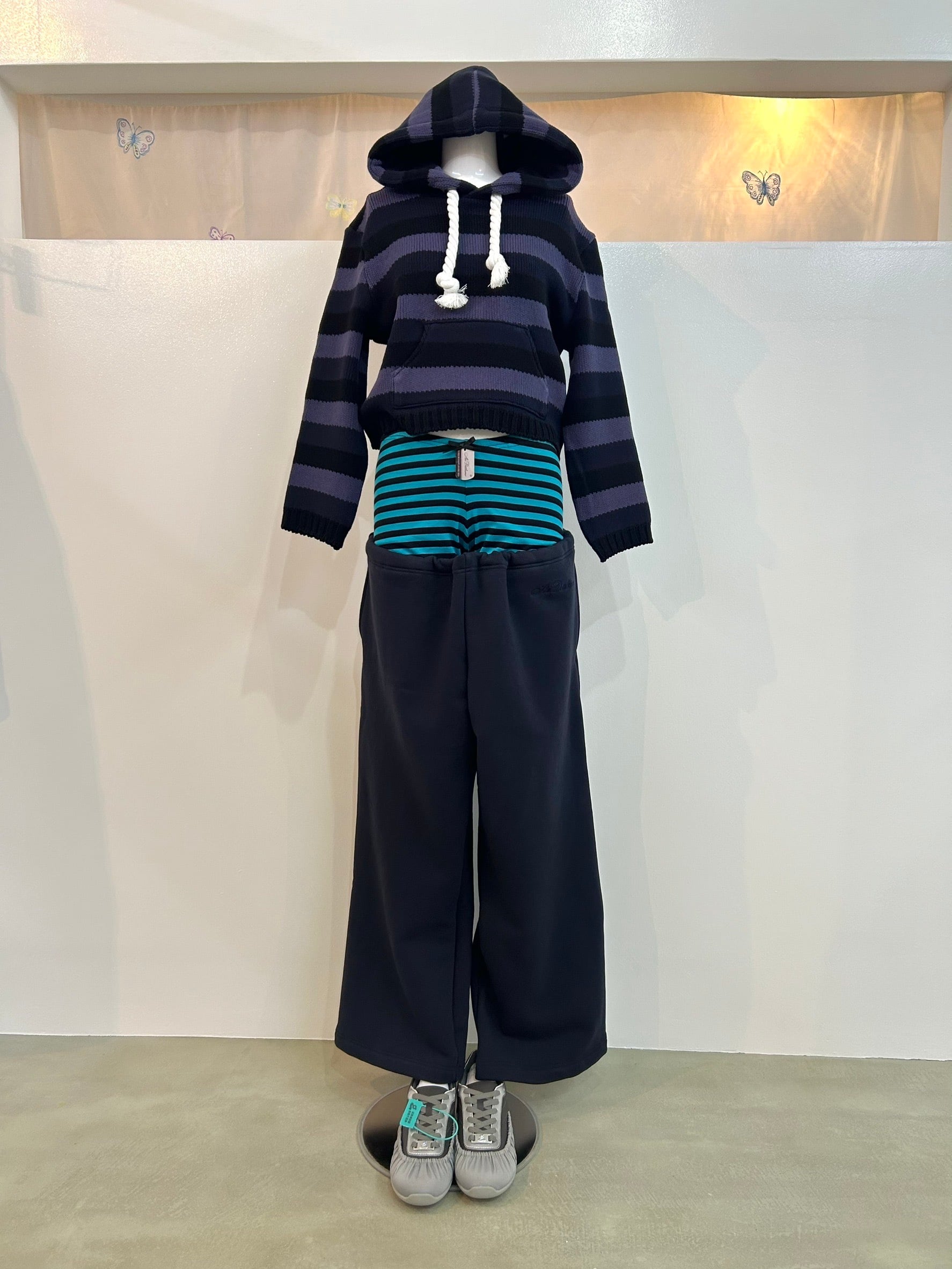 パンツ Ans Dotsloevner Ans Dotsloevner docking sweat pants / navy | itimi