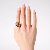 【15号】グリーンアメシスト リング（グラン）