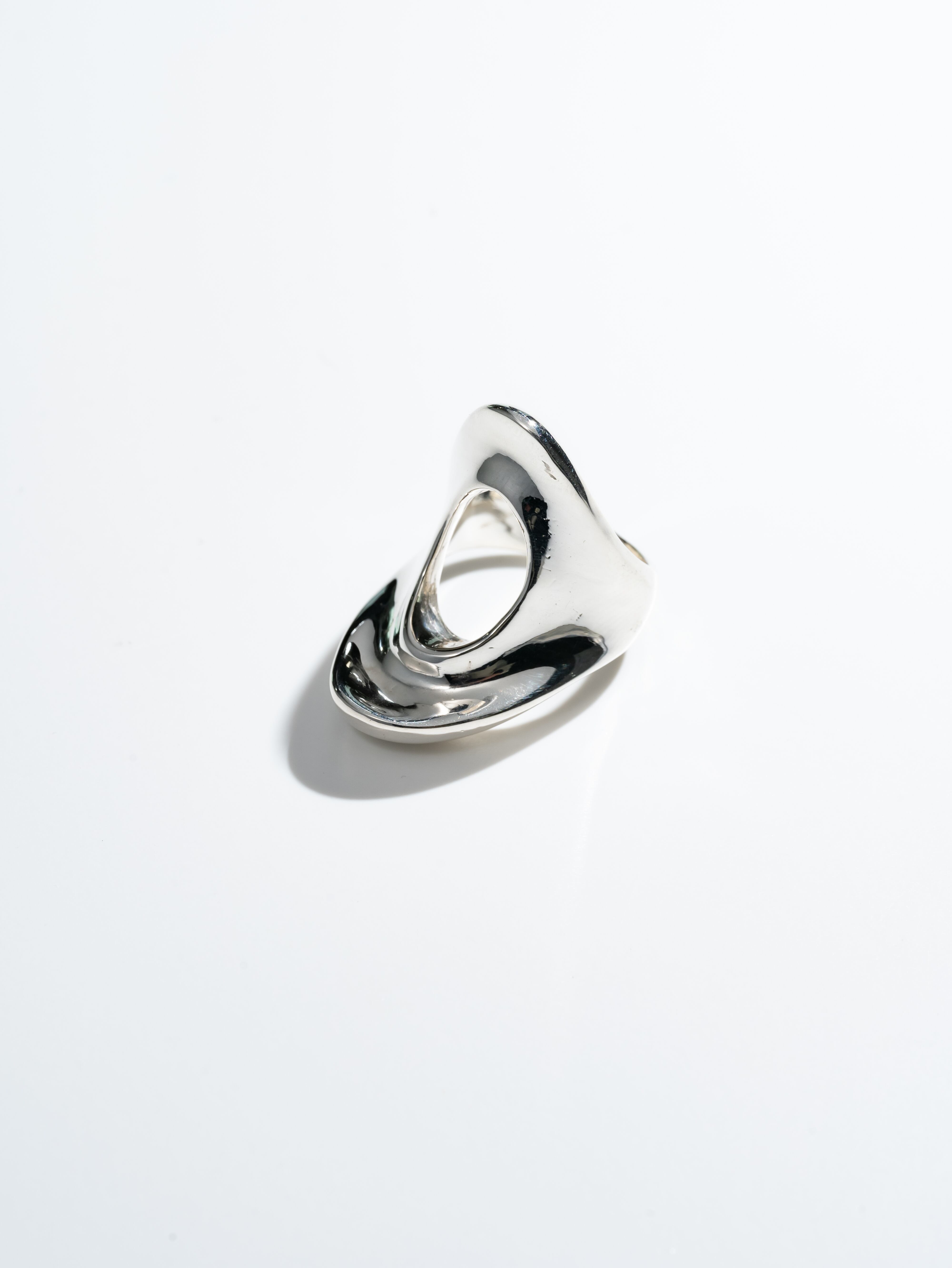 Vintage sterling silver modern designer's ring