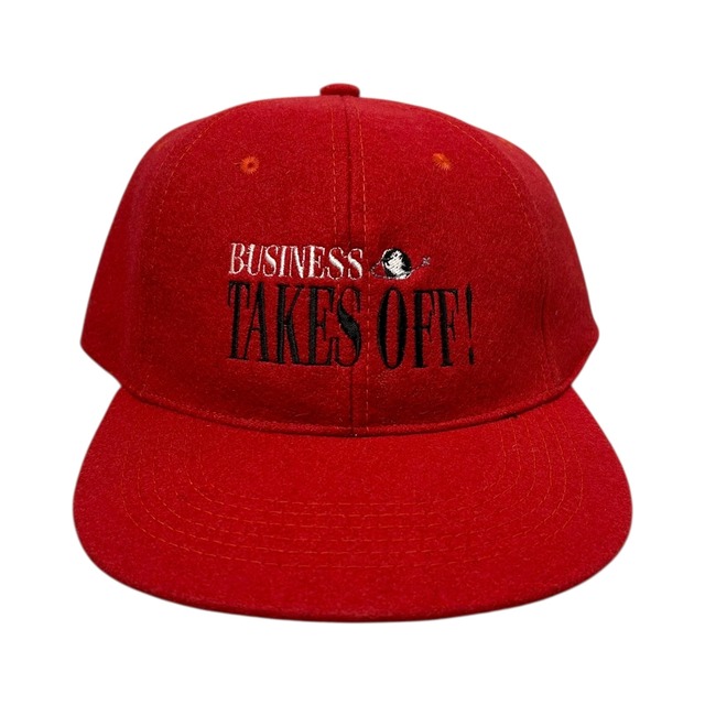 BUSINESS TAKES OFF! WOOL SNAPBACK HAT SIZE FREE (USED)