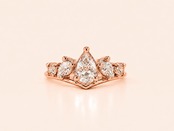 Crest Ring｜Pink Gold Plated