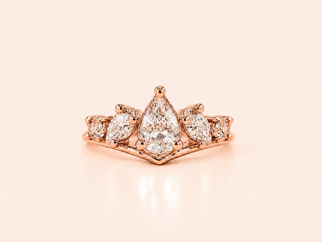 Crest Ring｜Pink Gold Plated