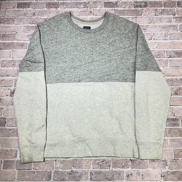 J CREW 2TONE SWEAT SHIRT