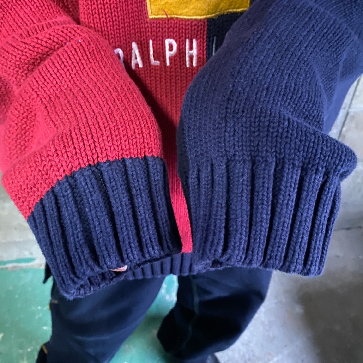 80年代 CHAPS Ralph Lauren チャップス ラルフローレン コットンニット