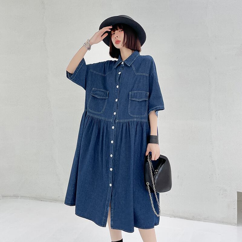 ブルードレス レディースサマールーズ薄手カジュアルロングスカート 夏物 ラブタオタオダレンハウス6446833388