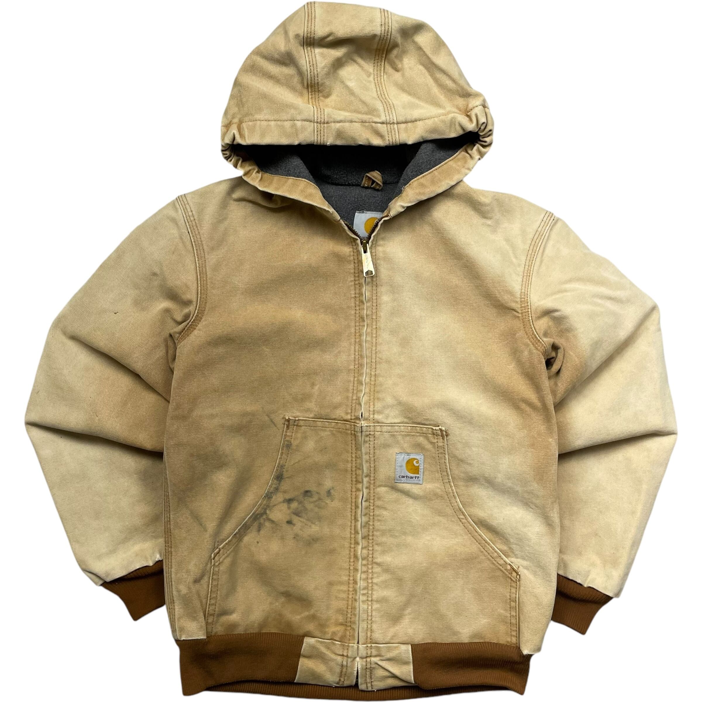 《キッズL》Carhartt カーハート ダックジャケット アクティブジャケット ブラウン no.4733