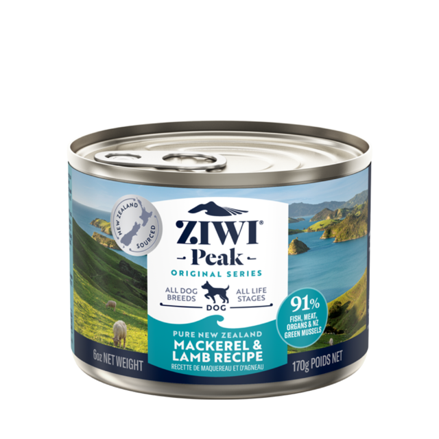 ZIWI Peak (ジウィ ピーク) ドッグ缶 マッカロー＆ラム 170g｜全犬種・全年齢対応 【正規品】