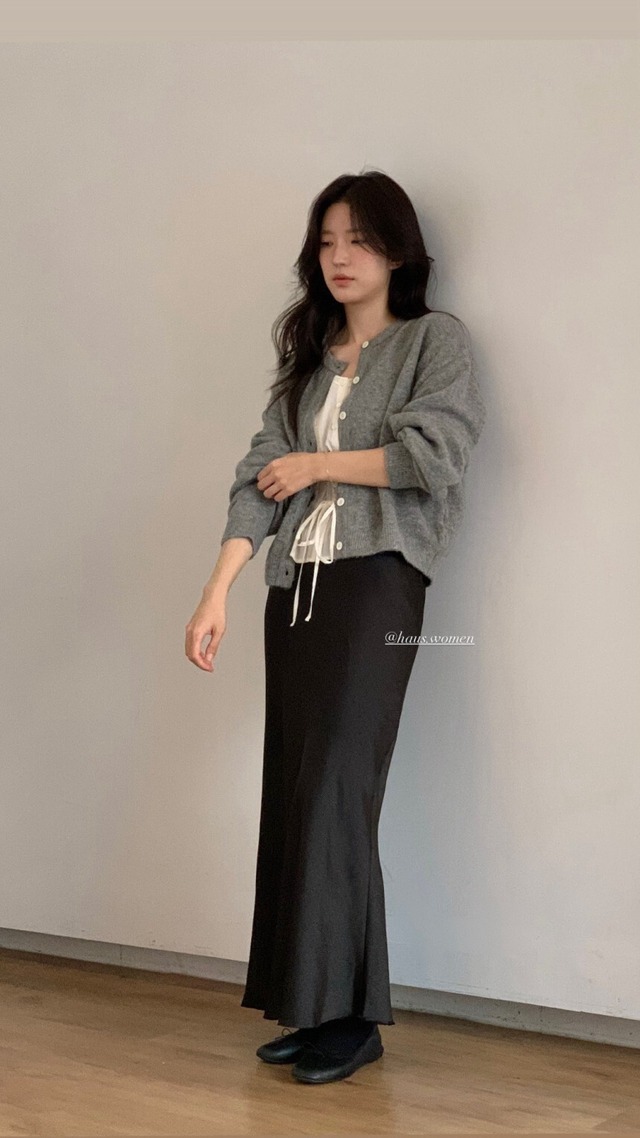 (予約) HAUS / Snug angora cardigan 2color