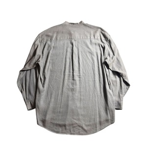 PERRY ELLIS cotton rayon band collar shirt