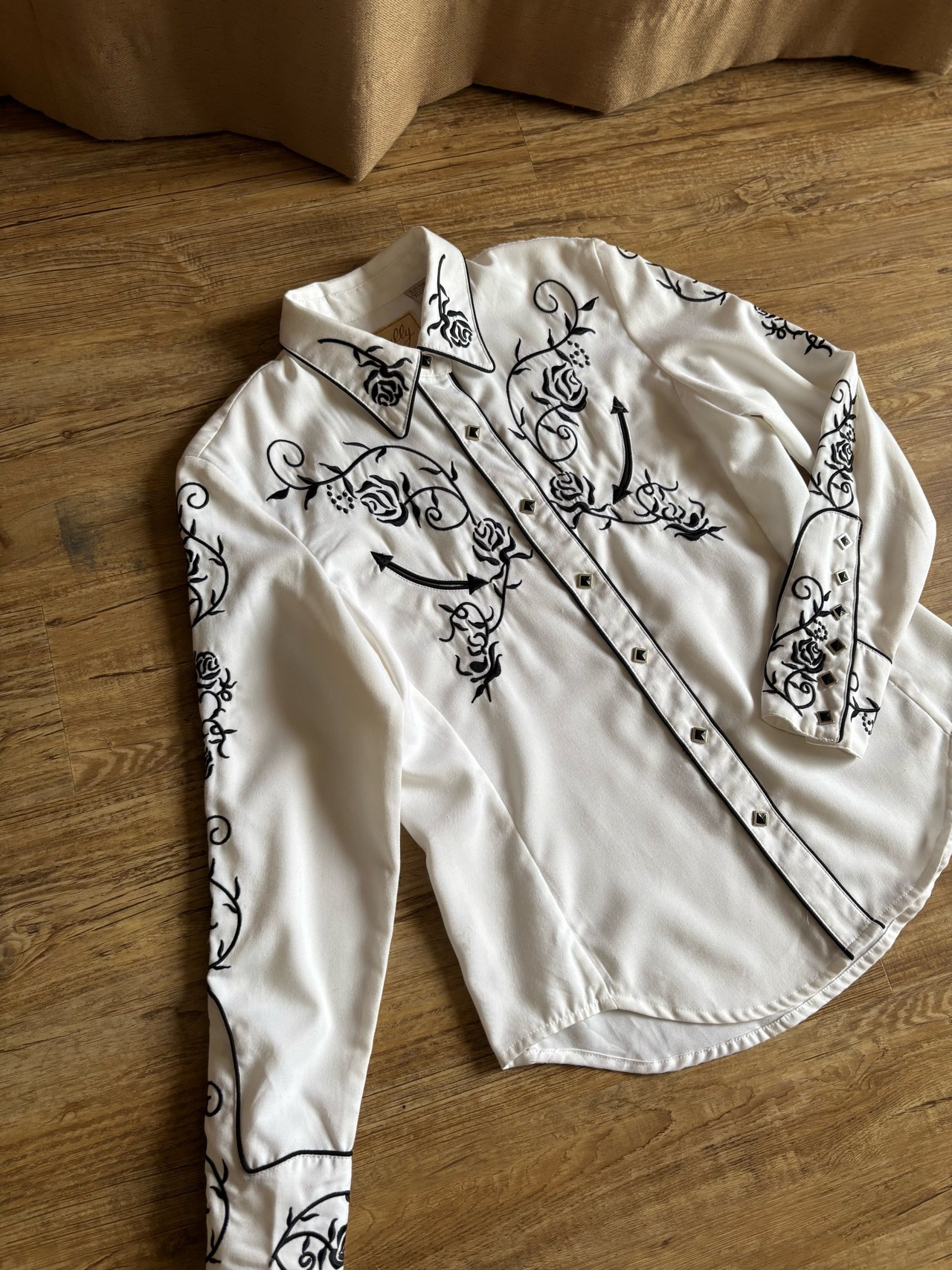 Scully white western shirt-5017-10