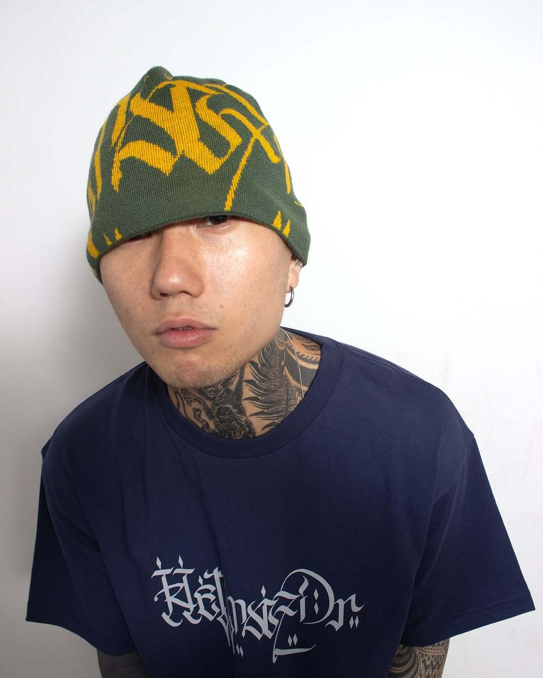 帽子 HELLRAZOR MOZYSKEY LETTER BEANIE HELLRAZOR 