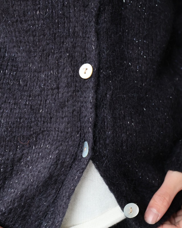 glitter v-neck cardigan