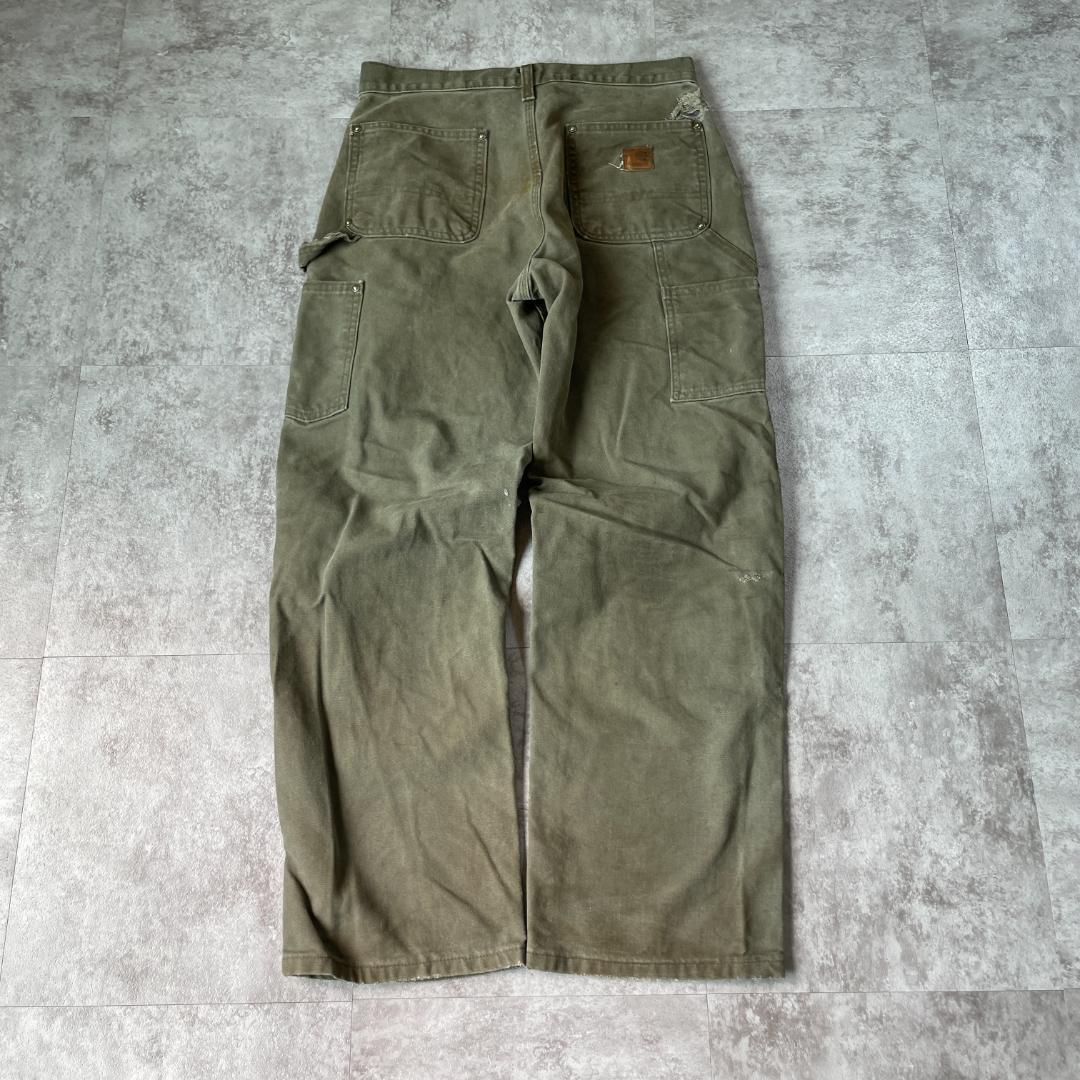 10s モスグリーン ダブルニー Carhartt B136 MOS 29×30 | ib2