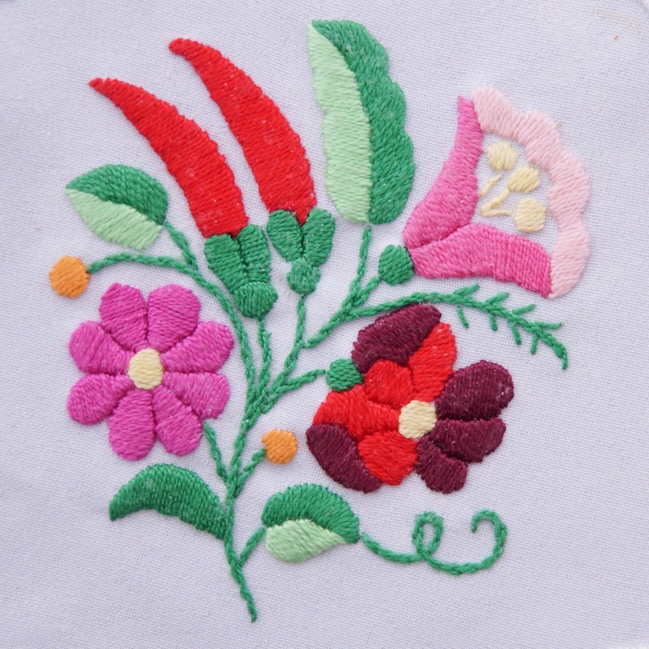 ハンガリー カロチャ刺繍ドイリー 2 | Anneli folkcraft ハンガリー カロチャ刺繍ドイリー 2 | Anneli folkcraft