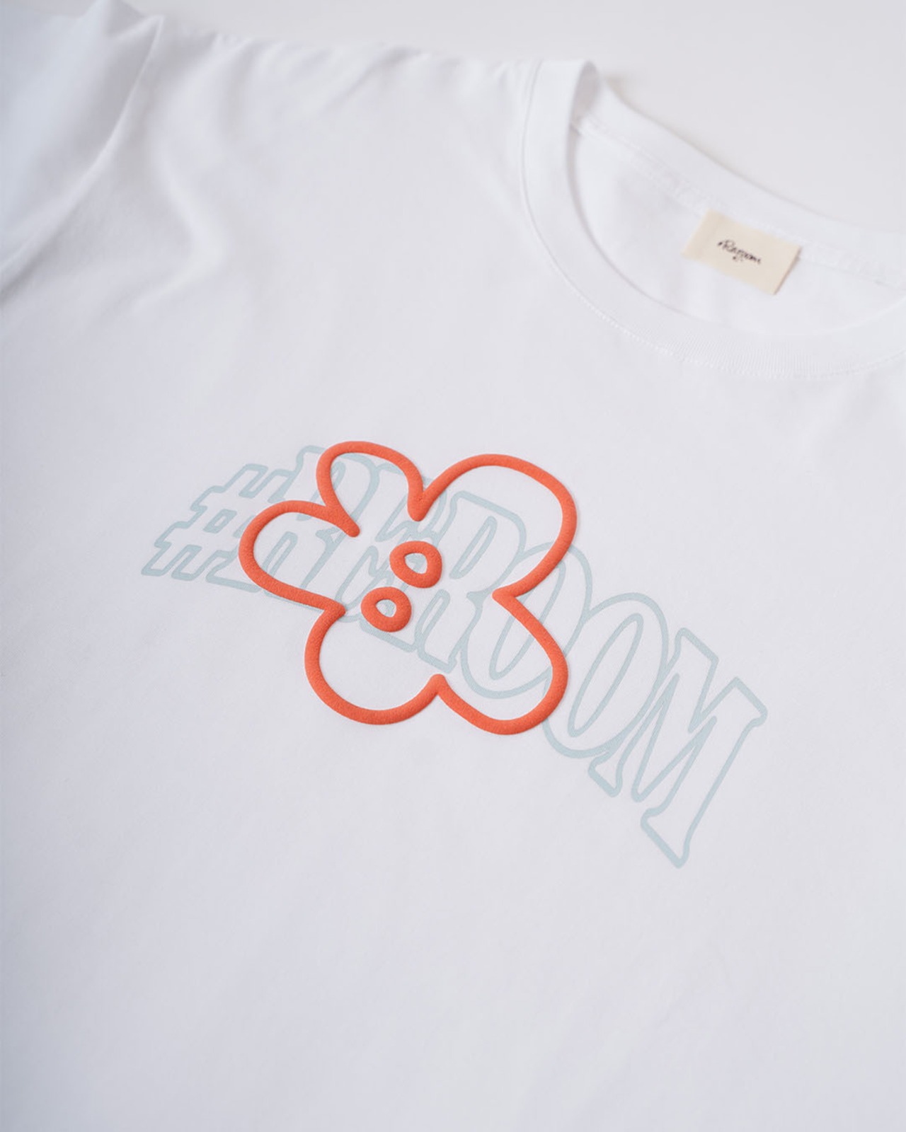 【#Re:room】LOGO BIG FLOWER PRINT T-SHIRT［REC916］