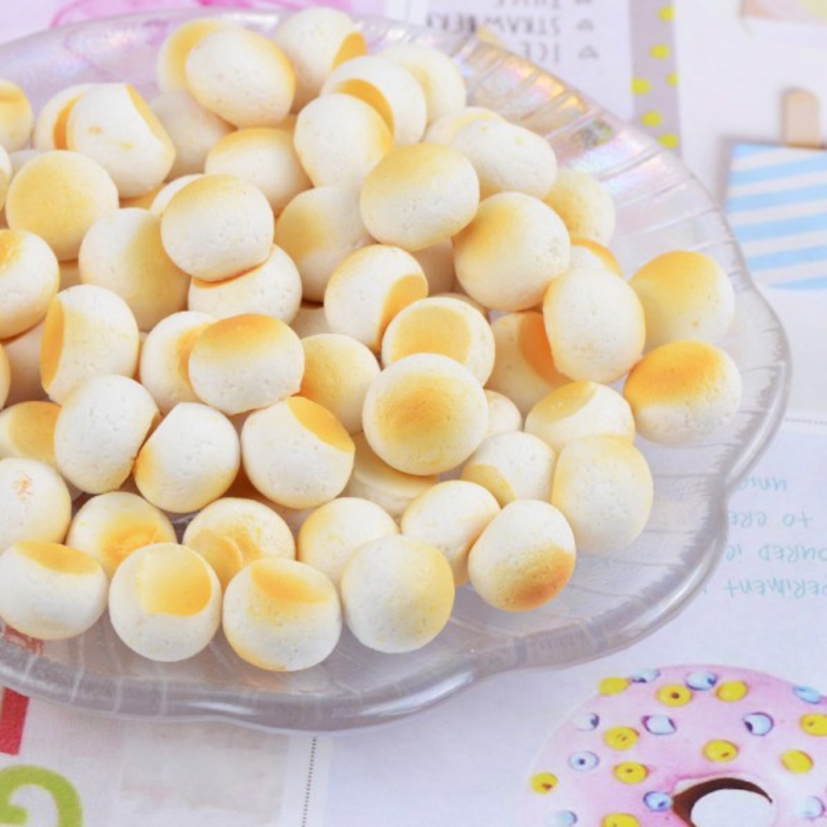 100個11×14mm卵ボーロ たまごボーロ お菓子 スイーツデコ 食玩 