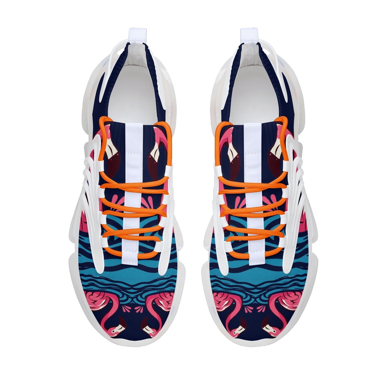 Women's White Air Heel React Running Shoes 4415