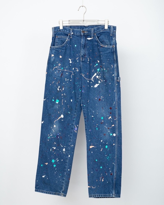 "Dickies" artistic paint wide denim trousers