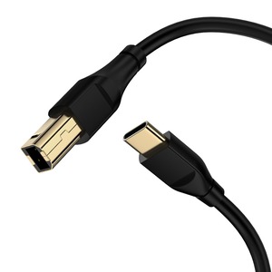 【数量限り】USB Type C プリンターケーブル USBケーブル Type-C to B ケーブル 高耐久性 1.8M 安定 接続簡単 スマホ オーディオDAC、ミキサー、MIDIキーボード、電子ピアノ、DJコントローラ、プリンター、スキャナー、FAXマシン、PCなどに適用