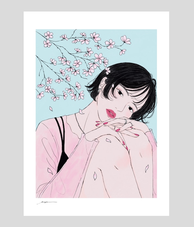 A3 size poster-Cherry blossom-