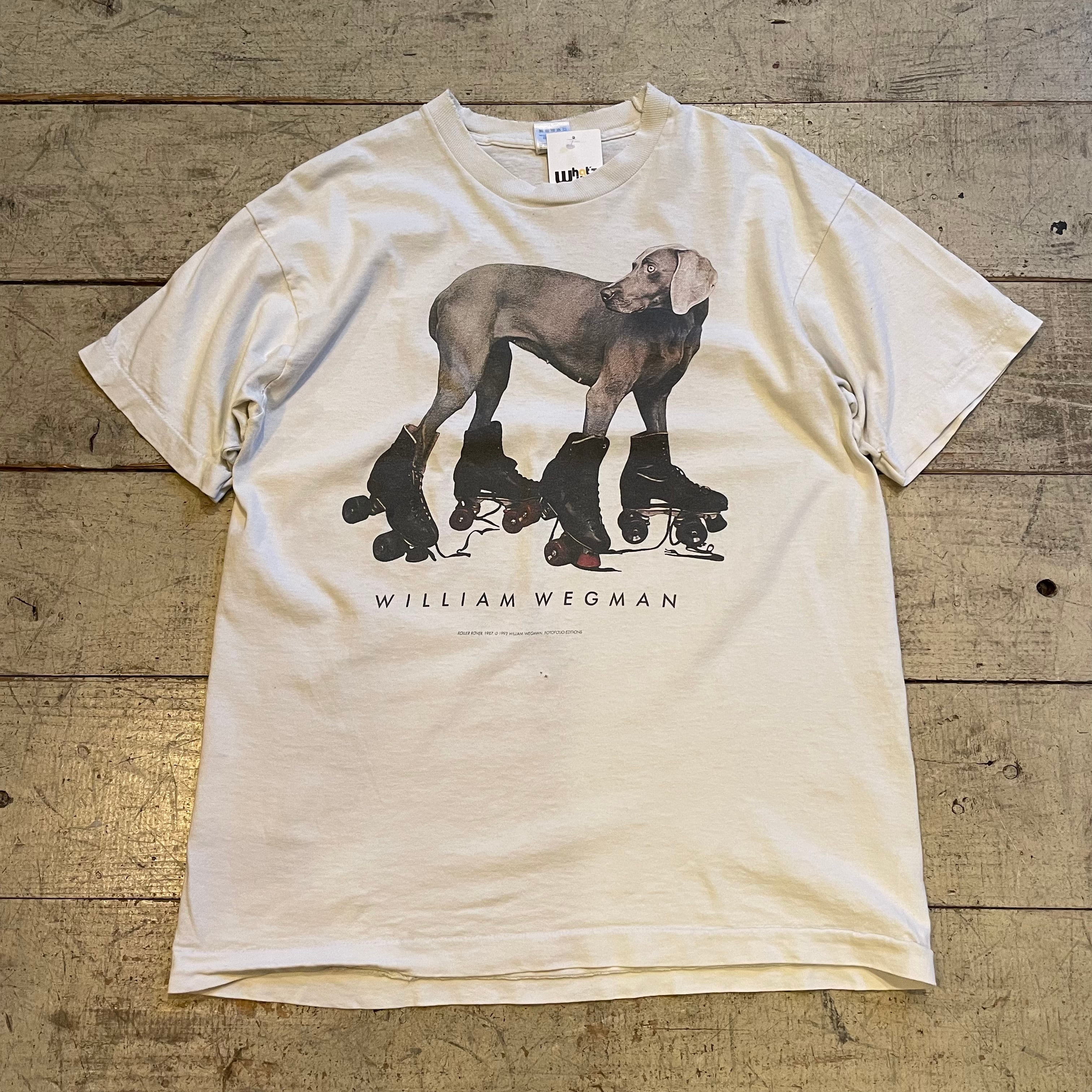 williamwegman ウィリアムウェグマン 90s 犬 アニマル Tシャツ