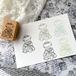 新作予約☆CHO497 Cherish365【ドレス熊】はんこ / スタンプ