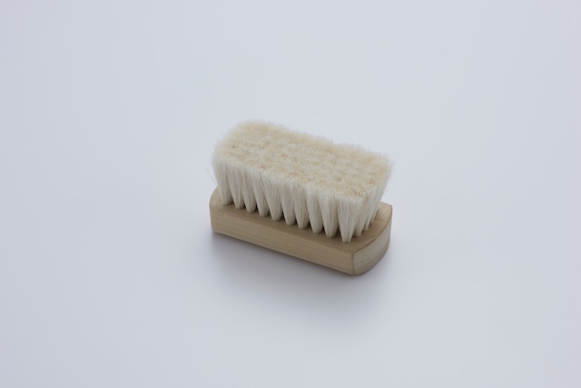 靴ブラシ　小　仕上げ用　山羊毛　／　Shoe Brush　S　for Polishing　goat hair