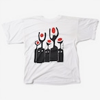 00s ABULIS アートプリントTシャツ ホワイト コットン