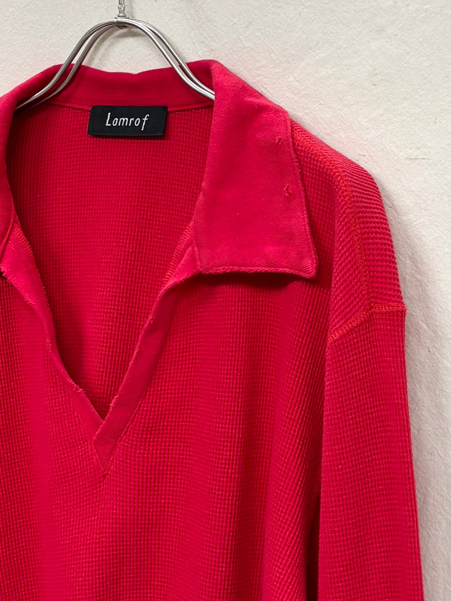 Lamrof / Thermal Aging Skipper Polo (RED) | THE MODERN AGE