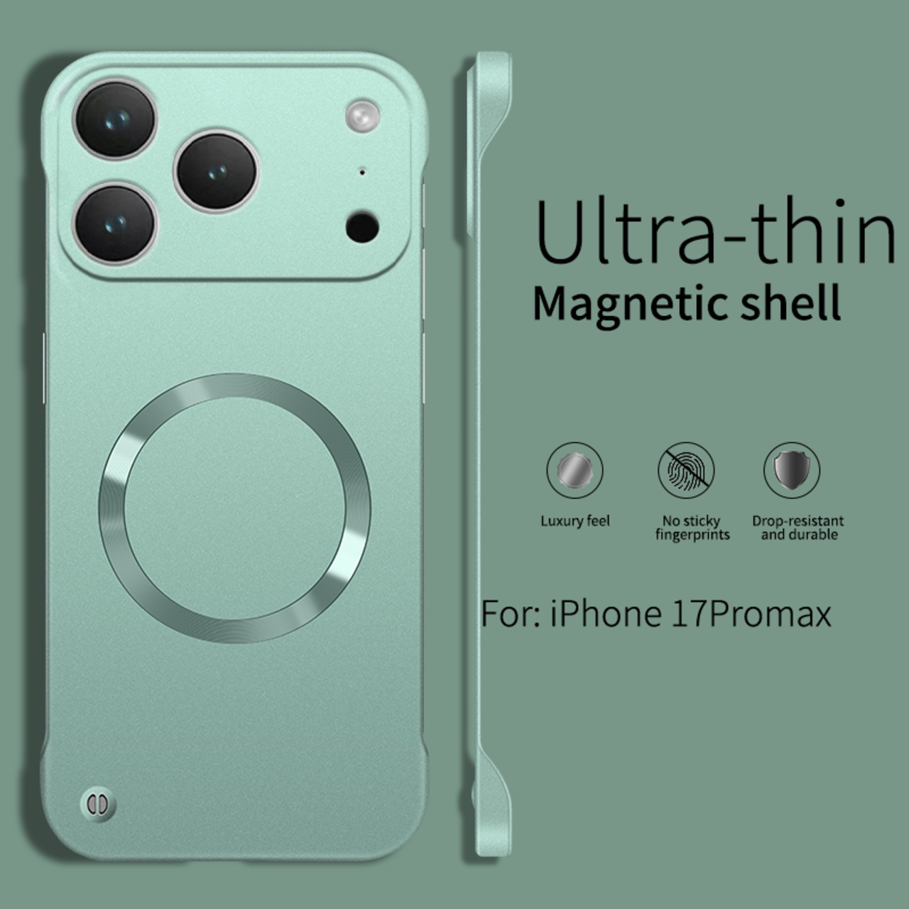 ◆iPhone 17/16/15/14/13/12/Pro/Pro Max/Plus/Air◆ Thin Matte Metal Paint Phone Case / シン マット メタル ペイント スマホケース