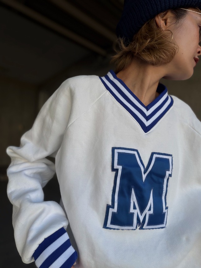 （CS2224）80’s~90’s VARSITY “M” lettered sweat made in USA