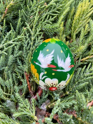 ペトリキウカ塗りのイースター・エッグ 4cm　ホメンコ作