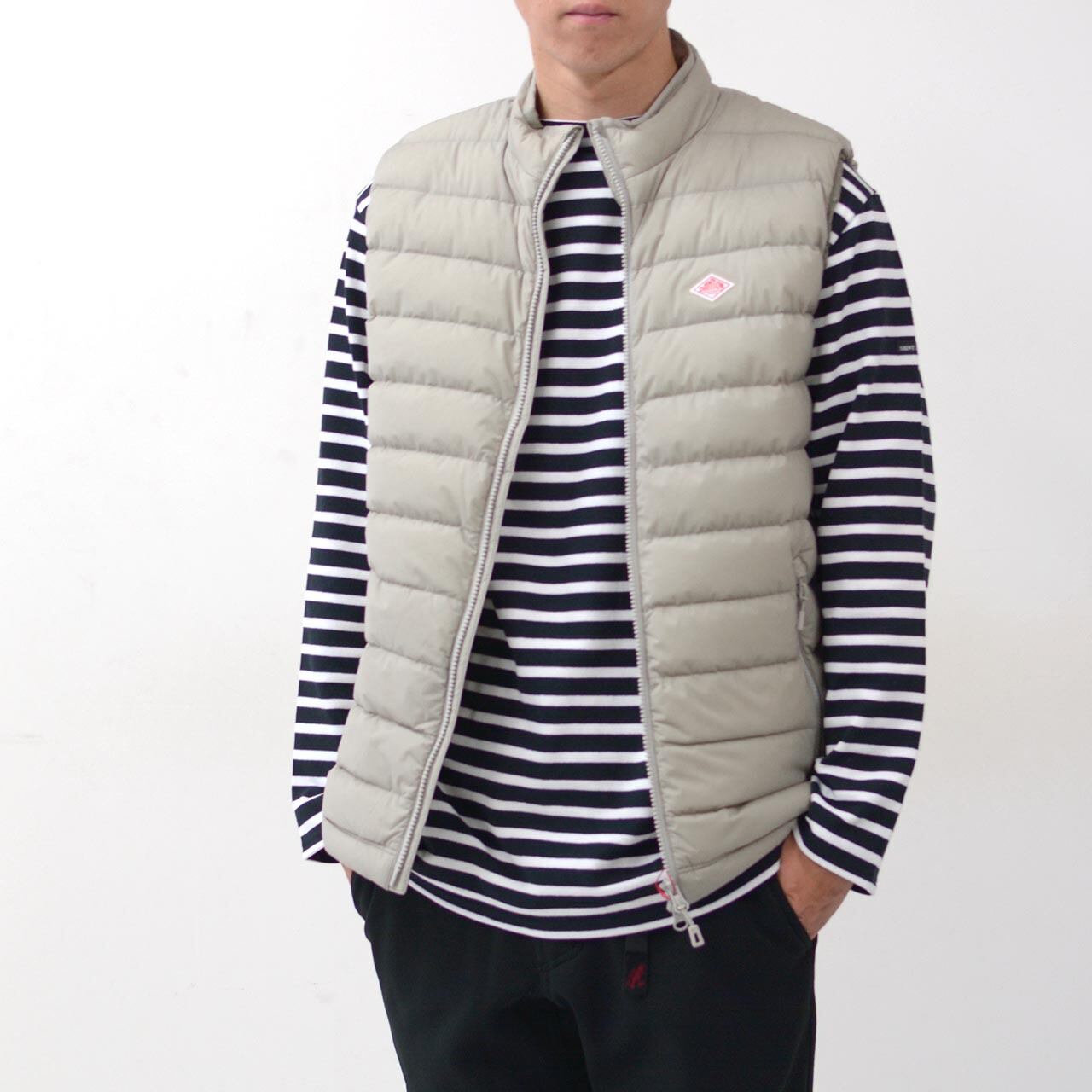 DANTON [ダントン] M MIDDLE DOWN ZIP STAND COLLAR VEST [DT-A0189NPS 