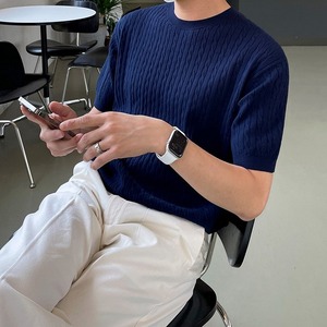 ニットジャガードTシャツ　MT0080222