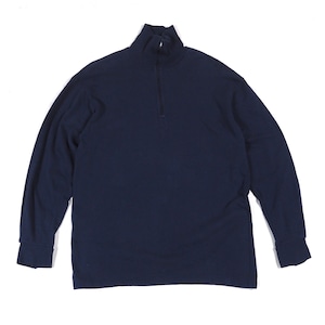 TUNA TEKSTIL Norwegian Army shirt【Norgie 】navy /ノルギーシャツ 1/4ジップ プルオーバー