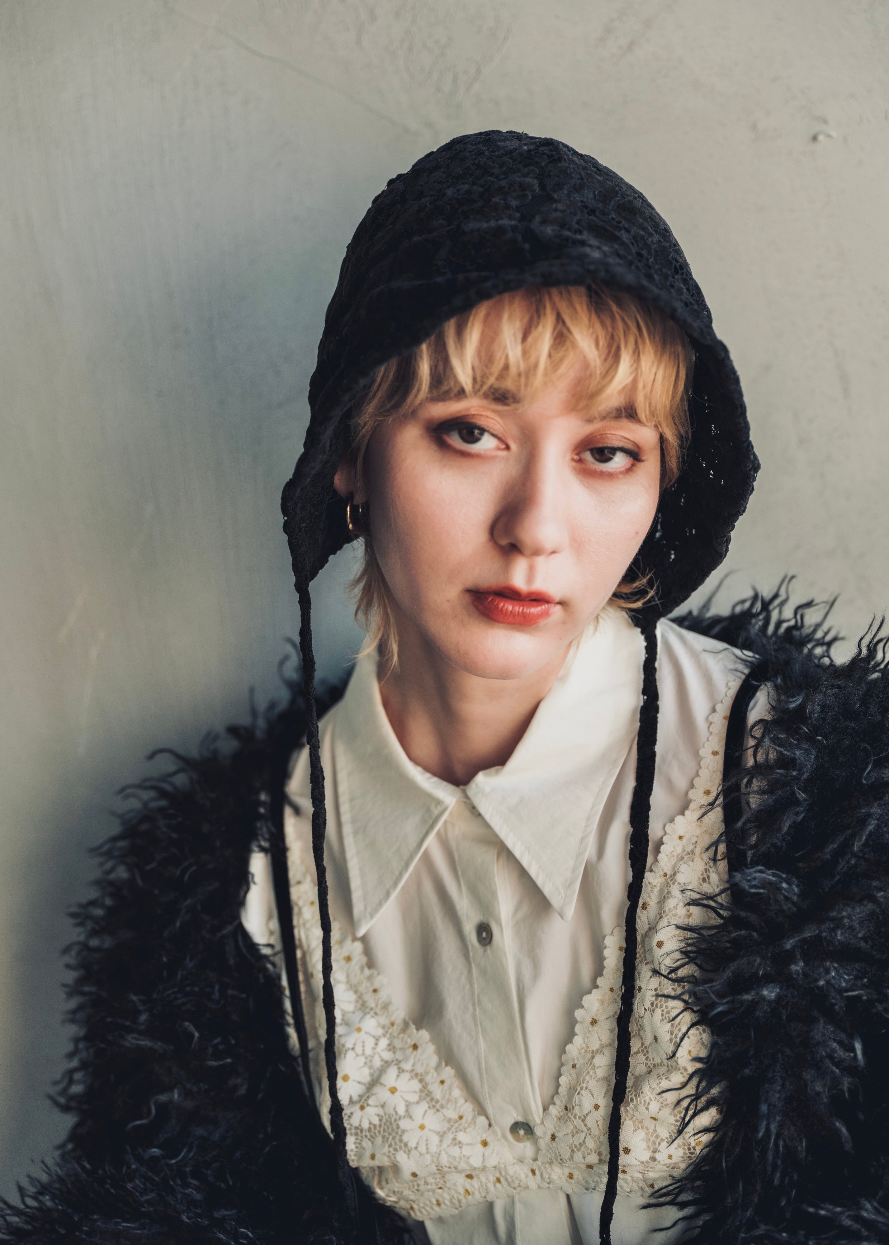 BONNET NUA / BLACK | ORIENT MILLINERY