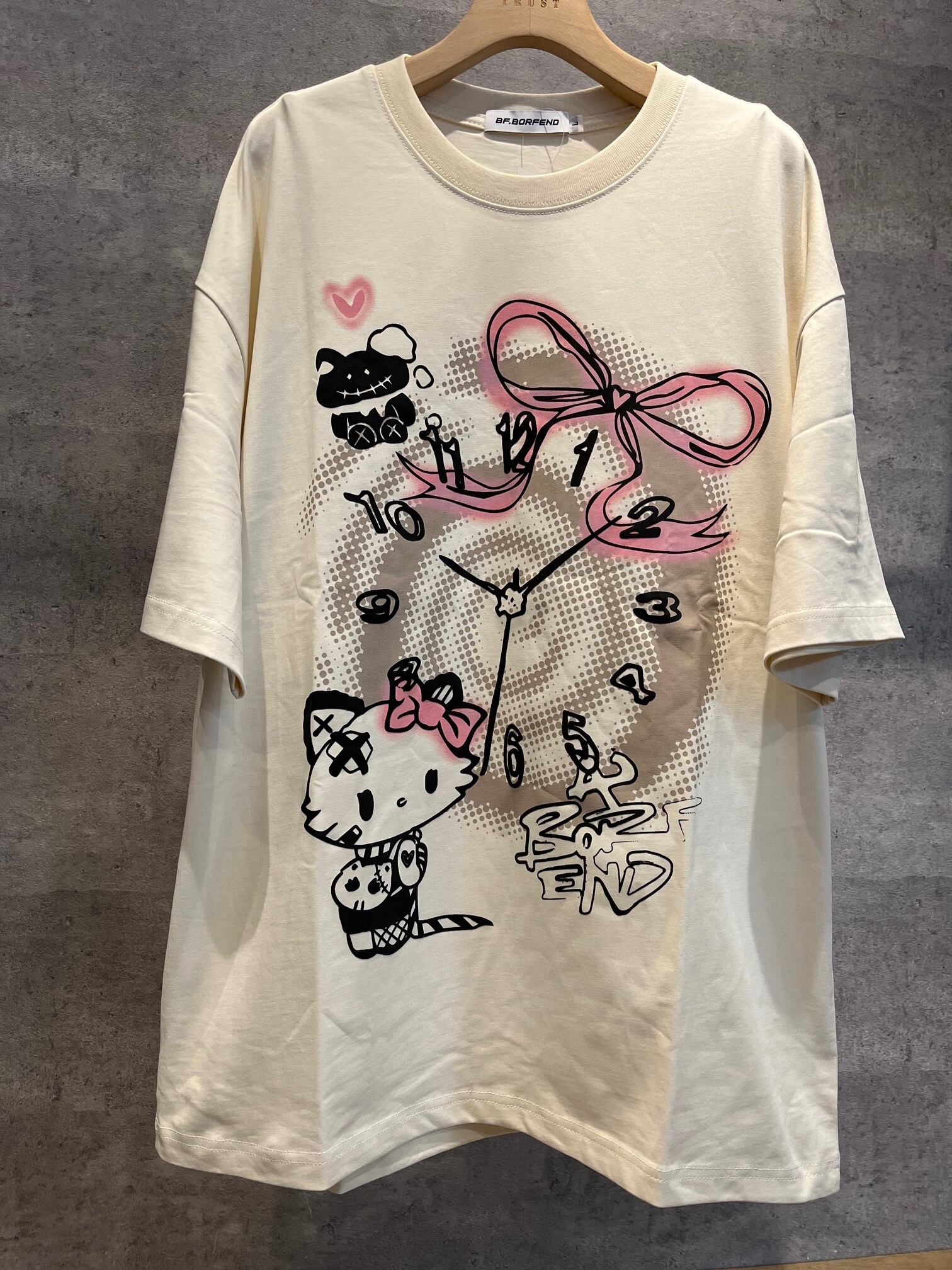 【ナチュラル】キャラprint tee