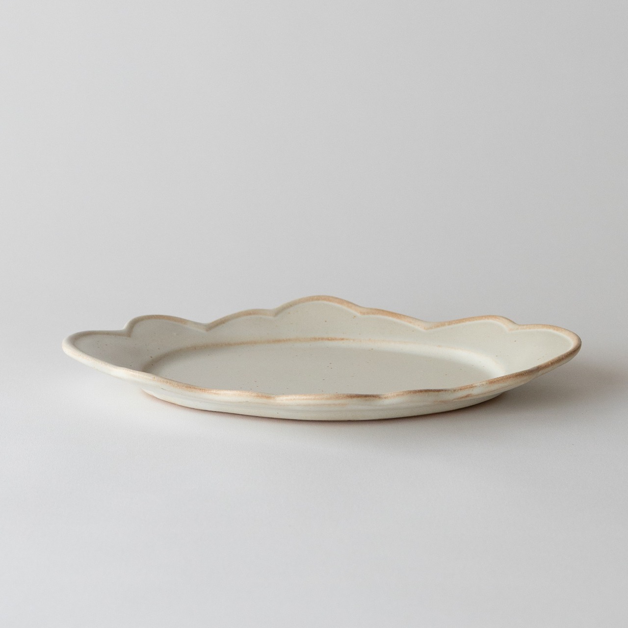 moku moku Oval Plate / Kinari