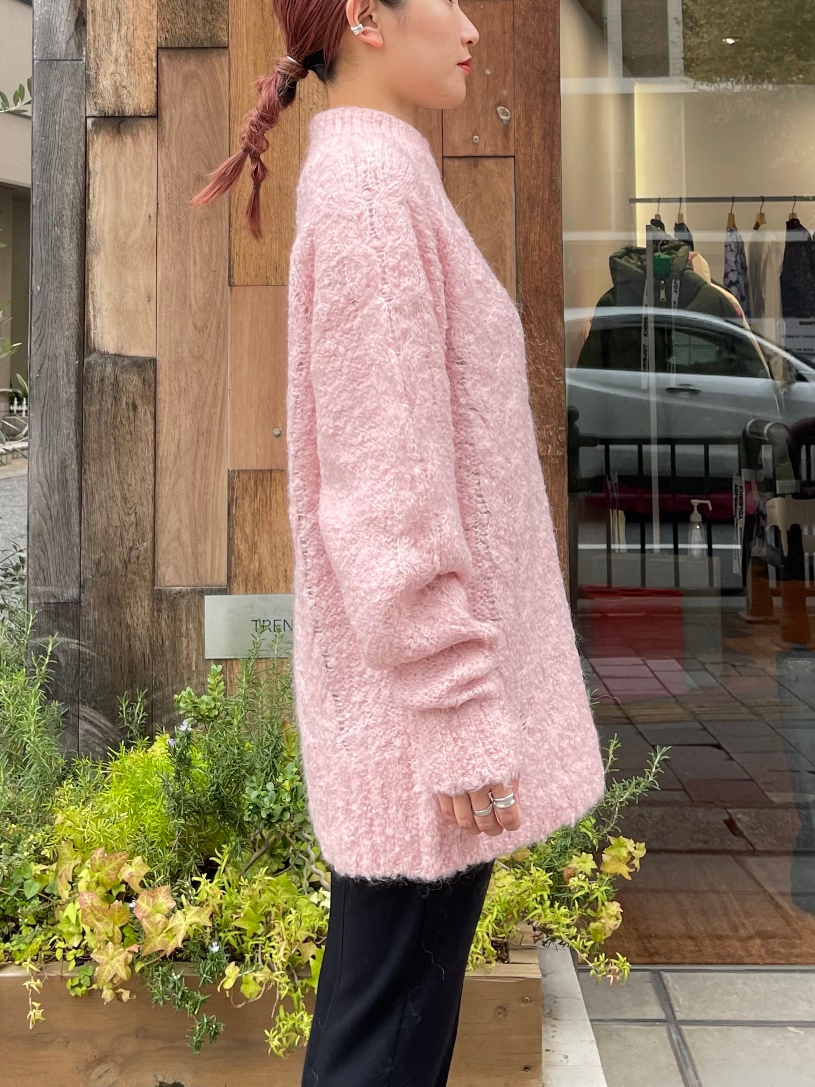 CINOH チノ /ALPACA RAGLAN BOTTLE NECK KNIT | TRENTオンライン 