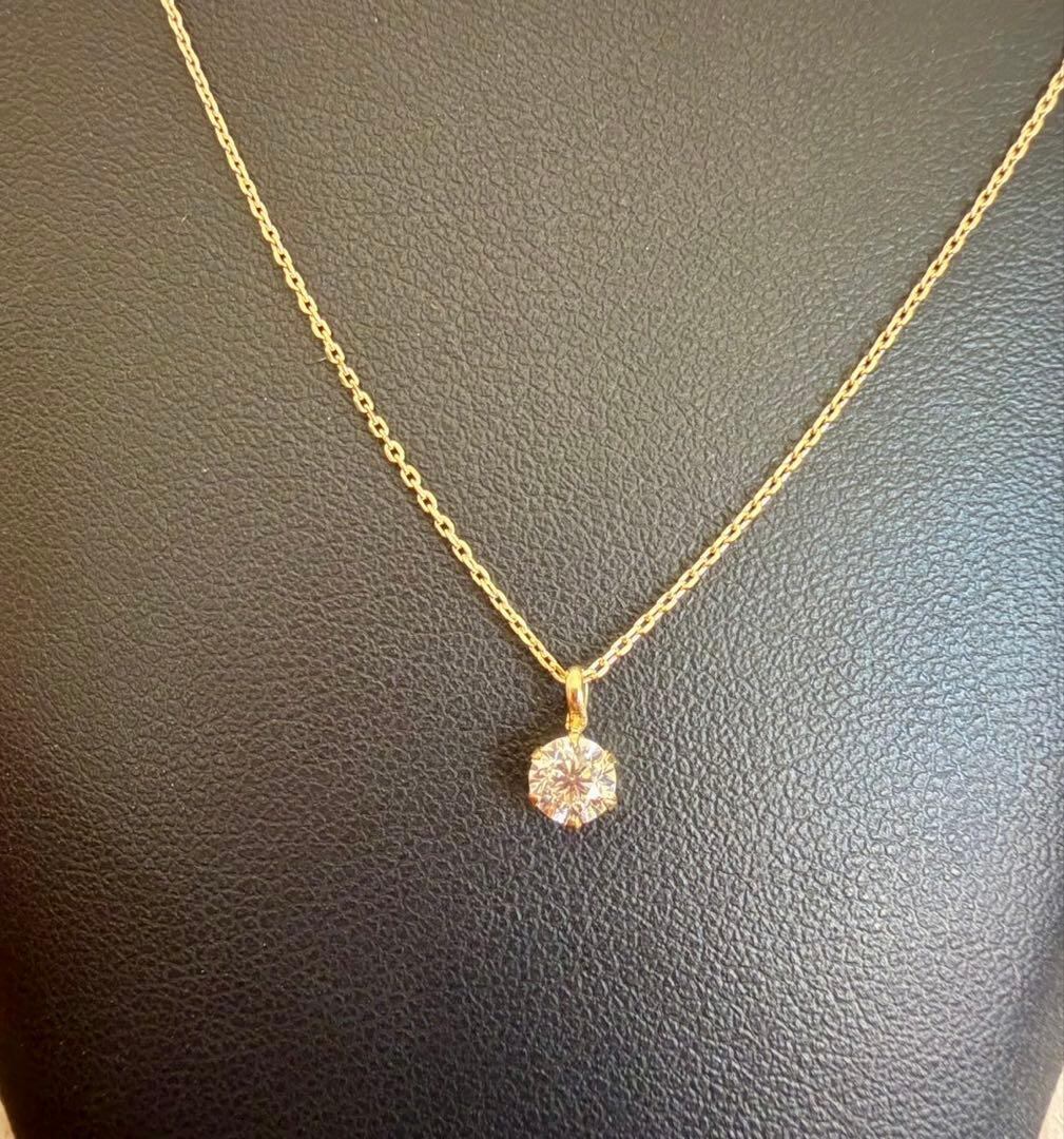 K18YG*0.20ct*一粒ダイヤモンドネックレス*イエローゴールド | Me,MiNE