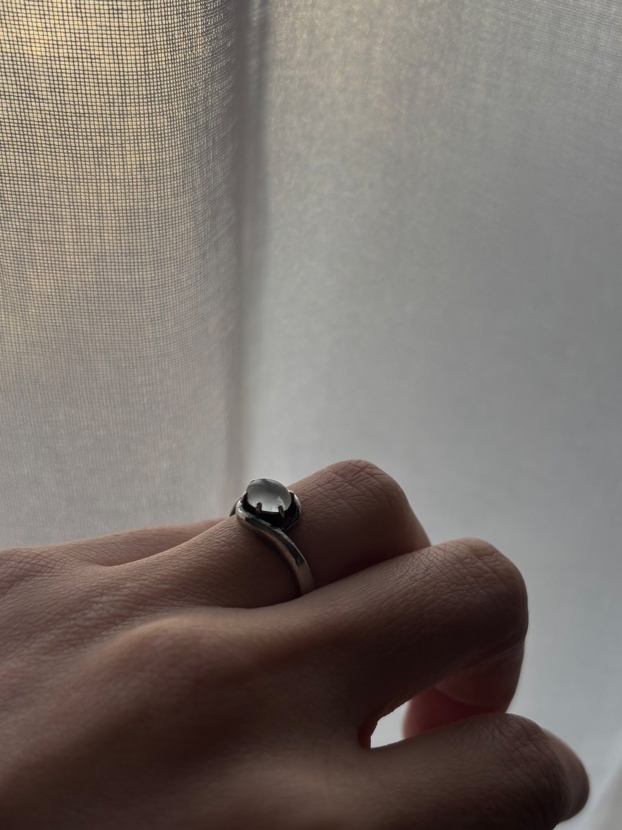 Silver 925 ring petite oval-8-1